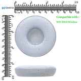 Geekria QuickFit Replacement Ear Pads for Sony WH-H810 Wireless Headphones Ear Cushions, Headset Earpads, Ear Cups Cover Repair Parts ( Crystal Blue )