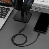Geekria USB-C Digital to Audio Cable with Mic Compatible with Bose 700, NC700, Replacement Type-C Audio Cord with Inline Microphone and Volume Control (4 ft/1.2 m)