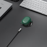 Geekria Silicone Case Cover Compatible with Google Pixel Buds Pro True Wireless Earbuds, Earphones Skin Cover, Protective Carrying Case with Keychain Hook, Charging Port Accessible (Green)