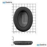 Geekria Replacement Ear Pads for Bose New QuietComfort, QC 45/ 35II/ 35IIGaming/ 35/ 25/ 15/ SE, AE 2/2i/2w, SoundTrue, SoundLink AE2 Headphones, Ear Cushions with Video Guide (Black)
