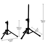 Geekria for Creators Telescoping Tabletop Tripod Microphone Stand, Desktop Mic Stand with Foldable Non-Slip Feet, Compatible with Audio-Technica AT2020, AKG P120, P220, CAD Audio GXL1800