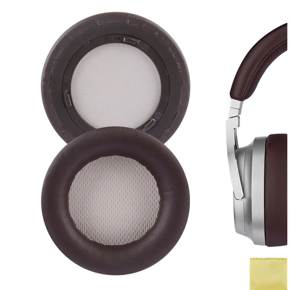 Geekria QuickFit Replacement Ear Pads for Corsair Virtuoso RGB, Virtuoso RGB Wireless SE, Virtuoso RGB Wireless XT Headphones Ear Cushions, Headset Earpads, Ear Cups Cover Repair Parts (Brown)