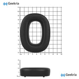 Geekria QuickFit Replacement Ear Pads Compatible with Bowers & Wilkins B&W Px8, Px7 S2 Headphones, Soft Protein Leather Ear Cushions Repair Parts (Black, Not Fit Px7, Px7 S2e)