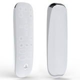 Geekria Silicone Remote Case Compatible with Sony PS5, PlayStation 5 Controller Sleeve, Ergonomic Design, Shock-Absorption Washable, Full Body Protector Skin (White)