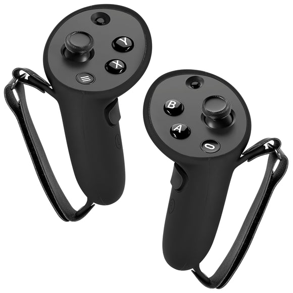 TNE Knuckle Straps with Wrist Straps & Thumbstick Covers for Oculus Quest 2  VR | Anti-Drop Hand Grip Accessories for Quest 2 Gaming Headset Touch