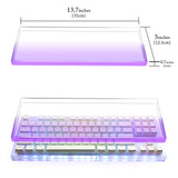 Geekria Tenkeyless Acrylic Keyboard Dust Cover, for TKL 80% Compact 87 Key Computer Mechanical Gaming Keyboard, Compatible with Logitech G915 TKL/G PRO Mechanical Gaming Keyboard (Gradient Purple)