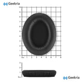 Geekria QuickFit Replacement Ear Pads for Audio-Technica ATH-ANC7, ANC9 Headphones, Ear Cushions (Black)