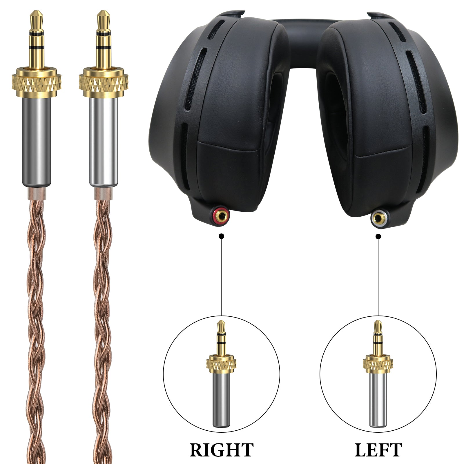 Geekria Apollo Copper Upgrade Audio Cable Compatible with Sony MDR-Z7