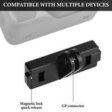Geekria Magnetic Adapter Mount Compatible with Insta360 GO Ultra Action Camera, Metal Quick Release Adapter Accessories Suitable for Tripod, Selfie, Vlogging (Black)