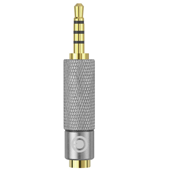 Geekria Apollo 3.5mm Balanced Male to 2.5mm Balanced Female Audio Adapter, 3.5mm (1/8inch) to 2.5mm, Male to Female Plug Adapter, Gold Plated Convert Connector Adapter