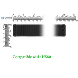 Geekria Flex Fabric Headband Pad Compatible with Corsair HS80 RGB, HS80 MAX Headphones Replacement Band, Repair Part (Black)