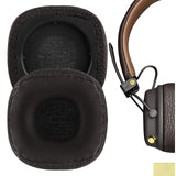 Geekria QuickFit Replacement Ear Pads for Marshall Major III Wired, Major III Bluetooth Wireless, MID ANC Headphones Ear Cushions, Headset Earpads, Ear Cups Cover Repair Parts (Brown)