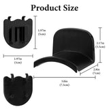 Geekria Headphone Holders for Pegboard Display, Headphone Hanger Holder Compatible with 1/4" Pegboard, Hook Headset Holder Hanger for Home, Office, Electronics Organization (Black)