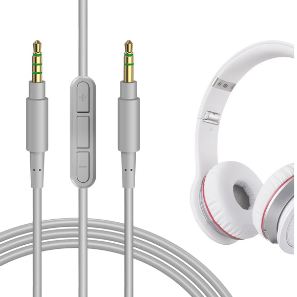 Geekria Audio Cable with Mic Compatible with Beats Studio Pro, Studio 3 Headphones Cable, 1/8