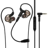 Geekria Gaming Earbuds with Detachable Mic, 3.5mm Wired In-Ear Headset, Noise-Isolating Stereo Bass Earphones Compatible with PC, PS5, PS4, Xbox X/S/One, Switch & Mobile (Black/ 4.9FT)
