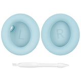 Geekria QuickFit Replacement Ear Pads Compatible with Anker Soundcore Space One Headphones, Repair Parts (Sky Blue)