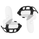 Geekria Anti-Collision Protection Frame Cover Set Compatible with Meta / Oculus Quest 2 Grip Handle Bumper Guard VR Accessories Virtual Reality Handle Stand Anti Collision Protector