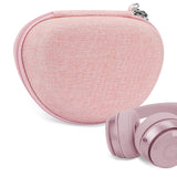 Geekria NOVA Headphone Case Compatible with Beats Studio Pro, Solo3, Solo2, SoloHD Case, Replacement Hard Shell Travel Carrying Bag with Cable Storage (Pink)
