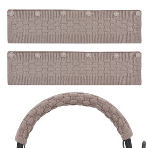 Geekria 2Pcs Replacement Headband Cover for Logitech Zone Wired/ 750/ 900/ Wireless/ 300/ 301, Sennheiser HD1 In-Ear, Sony WI1000X, Bose QC30 Headphones (Light Brown)
