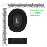 Geekria Sport Cooling Gel Replacement Ear Pads for JBL Everest 710BT, Everest 710 Headphones Ear Cushions, Repair Parts (Black)