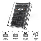 Geekria Audio Sampler Acrylic Protective Case / Dust cover, Compatible with Roland SP-404MKII, Magnetic Opening and Closing Design (transparent)