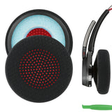 Geekria Comfort Mesh Fabric Replacement Ear Pads for Plantronics Voyager Focus UC B825, Voyager 4210/ 4220/ 4310UC/ 4320UC, Blackwire C5200/ C5210/ C5220/ 7225, Backbeat Sense Headphones