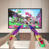 Geekria Game Gun Compatible with Nintendo Switch/OLED Joy-Cons Grip, Fit for Splatoon, Resident Evil, Juarez, Sniper Elite, Hunting Simulator, Wolfenstein, Type Shooting Gaming Accessories