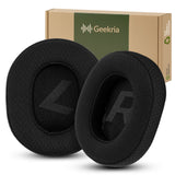 Geekria Mesh Fabric Replacement Ear Pads Compatible with Plantronics BackBeat GO 810 Wireless Headphones Ear Cushions, Repair Parts (Black)