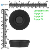 Geekria QuicFit Replacement Ear Pads for Jabra Engage55/65/75 Headphones Ear Cushions, Repair Parts Do Not Fit Engage 50 (Black)