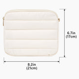 Geekria NOVA Headphones Pouch Compatible with Sony WH-1000XM6, WH-1000XM4, WH-1000XM3, WH-H900N, Soft Shell Replacement Protective Travel Carrying Bag with Cable Storage (White)