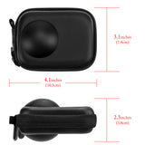 Geekria Carrying Case for Osmo 360, Portable Compact Storage Bag Compatible with DJI Osmo 360 Protective Case, Travel Storage Case with Wrist Strap, Action Camera Accessories (Black)