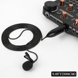 Geekria 48V XLR Lavalier Microphone, Omnidirectional Mic, HD Noise Reduction, Compatible with FIFINE SC3, MAONO G1 NEO Gaming Audio Mixer, Suitable for Camcorders, Recorder (Black / 9.8 FT)