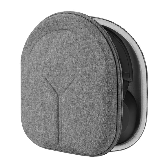 Geekria Shield Headphones Case Compatible with Sony WH-CH720N, WH-1000XM4, WH-1000XM5, Sony WH-XB910N Case, Replacement Hard Shell Travel Carrying Bag with Cable Storage (Grey)