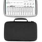 Geekria HardShell Case Compatible with Akai Professional MPK Mini MK3, 25-Key Ultra-Portable USB MIDI Drum Pad and Keyboard Controller Protective Cover (Dark Grey)