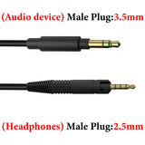Geekria Audio Headphone Cable Compatible with Sennheiser HD 620S/599/599SE/598/598SE/560S/400PRO/579/569/550/505 Replacement Headphones Cable, 3.5mm to 2.5mm Stereo Cord (4 ft/1.2 m)