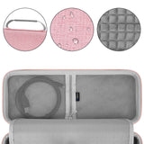 Geekria 60% Compact Keyboard Case, Hard Shell Travel Bag for 61 Keys Computer Mechanical Keyboard, Compatible with SteelSeries Apex Pro Mini / New Apex 9 Mini, HyperX Alloy Origins 60 (Pink)