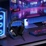 Geekria Headphones Charging Stand for Logitech G733 Lightspeed Wireless Gaming Headset, 3D Printed Resin Magnetic Dock, Gaming Headset Base (Black)
