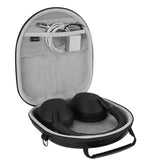Geekria Shield Headphones Case Compatible with Sony WHCH720N, WHCH710N, WHCH700N, WHXB900N, WH1000XM5, WH1000XM4 Case, Replacement Hard Shell Travel Carrying Bag with Cable Storage (Black)