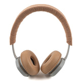 Geekria Headphones Headband Repair Wrap, Headset Head Cover Compatible with Sony WH-1000XM5, Skullcandy Crusher ANC, Soundcore Life Q20, Easy DIY Installation (Khaki/ 2 Pcs)