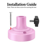 Geekria for Creators Microphone Table Flange Mount Adapter, Metal Table Mount Clamp with Adjustable Interface Aperture Compatible with TONOR T20, Aokeo AK-35, InnoGear Microphone Arm (Pink)