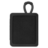 Geekria Silicone Speaker Case Cover, Compatible with JBL Go 3 Case, Protective Waterproof Soft Skin, Replacement Bluetooth Speakers Travel Carrying Case with Keychain Hook (Black)