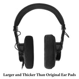 Geekria PRO Extra Thick Velour Replacement Ear Pads Compatible with SONY MDR-7506, MDR-V6, MDR-V7, MDR-CD900ST Headphones, Ear Cushions (Black)