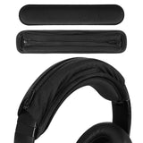 Geekria Hook and Loop Headband Cover + Headband Pad Set, Headband Protector with Zipper Closure, DIY Installation No Tool Needed, Compatible with Medium Sized Headphones