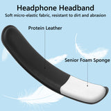 Geekria Medium Hook and Loop Headband Cover + Pad Set / Headband Protector with Zipper / DIY Installation No Tool Needed, Compatible with ATH Bose Beats JBL Hyperx Sony Headphones (Grey)