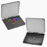 Geekria Hard Shell Travel Case Compatible with Corsair NOVABLADE PRO, Arcade Controller Carrying Bag (Dark Grey)