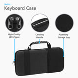Geekria 75% Keyboard Case, Hard Shell Travel Carrying Bag for 84 Key Wireless Portable Keyboard, Compatible with Keychron K2, Logitech POP Keys Mechanical Keyboard