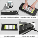 Geekria Audio Sampler Transparent Acrylic Protective Case, Magnetic Dust Cover, Compatible with Ableton Move (transparent)
