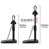 Geekria for Creators Telescoping Tabletop Microphone Stand Compatible with SAMSON Q2U, Q7x, Q8x, Shure SM57-LC, Sm58, PGA48, BETA 57A Desk Mic Holder and Phone Holder