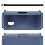 Geekria Silicone Speaker Case Cover Compatible with Bose SoundLink Max Case, Protective Soft Skin, Replacement Portable Speakers Travel Carrying Sleeve with Shoulder Strap (Blue)