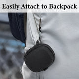 Geekria Shield Earbud Case Compatible with Apple Airpods pro, Technics EAH-AZ100, Beats Studio Buds, Replacement Hard Shell Travel Carrying Bag with Carabiner Clip (Black)